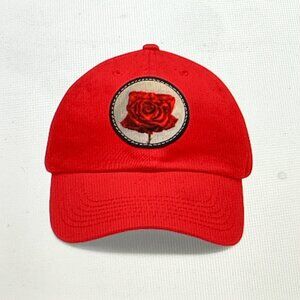 Single Rose Patch Hat, Casual Style Cap, Outdoor Activities, Fashionable Summer